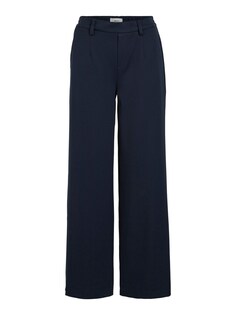 Широкие брюки со складками спереди Object Lisa, ночной синий