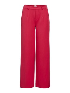 Широкие брюки со складками спереди Object Lisa, пурпурный