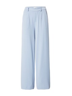 Широкие брюки со складками спереди Object Lisa, светло-синий