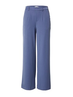 Широкие брюки со складками спереди Object Lisa, синий
