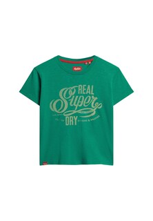 Рубашка Superdry Archive, зеленый