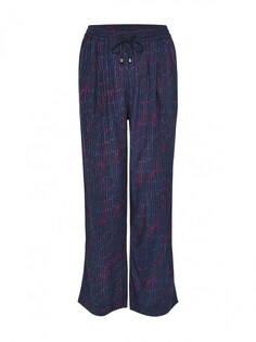 Широкие брюки со складками спереди Opus Mahola, синий/темно-синий