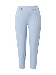 Узкие брюки со складками спереди Object Lisa, светло-синий