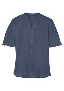 Пижамная рубашка S.Oliver, темно-синий