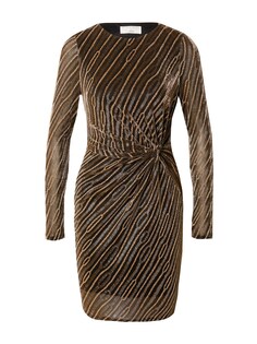 Платье Guido Maria Kretschmer Inola, светло-коричневый/темно-коричневый