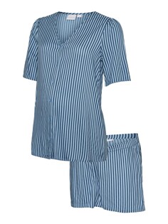 Короткий пижамный комплект Mamalicious Jasmin Lia, светло-синий Mama.Licious