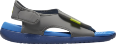 Сандалии Nike Sunray Adjust 5 V2 GS &apos;Flat Pewter Light Photo Blue&apos;, серый