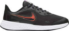 Кроссовки Nike Revolution 5 Power GS &apos;Black Iridescent Swoosh&apos;, черный
