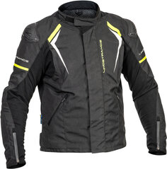 Lindstrands Sandvik Водонепроницаемая мотоциклетная текстильная куртка, черный/желтый
