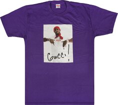 Футболка Supreme Gucci Mane T-Shirt Purple, фиолетовый