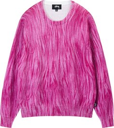 Свитер Stussy Printed Fur Sweater &apos;Pink&apos;, розовый