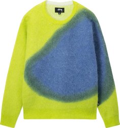 Свитер Stussy Brushed Dot Sweater &apos;Lime&apos;, зеленый