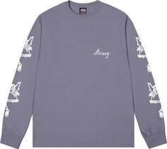 Лонгслив Stussy Paradise Lost Long-Sleeve Tee &apos;Mauve&apos;, фиолетовый