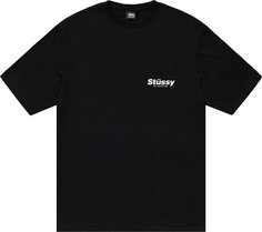 Футболка Stussy Rabbit Hole Tee &apos;Black&apos;, черный