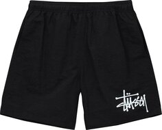 Шорты Stussy Big Basic Water Short &apos;Black&apos;, черный