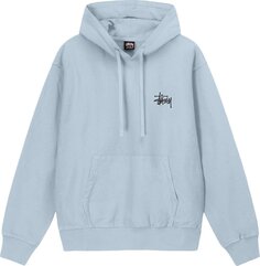 Худи Stussy Basic Pigment Dyed Hoodie &apos;Sky Blue&apos;, синий