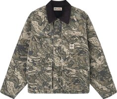 Куртка Stussy Washed Canvas Shop Jacket &apos;Veil Camo&apos;, разноцветный