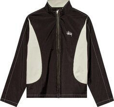 Куртка Stussy Panel Track Jacket &apos;Black&apos;, черный