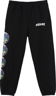 Спортивные брюки Stussy Catch The Wave Sweatpants &apos;Black&apos;, черный