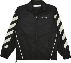 Топ Off-White Diag Nylon Track Top &apos;Black/Abbey/Stone&apos;, черный