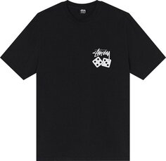 Футболка Stussy Dice Pigment Dyed Tee &apos;Black&apos;, черный