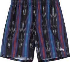 Шорты Stussy Ikat Stripe Water Short &apos;Black&apos;, черный