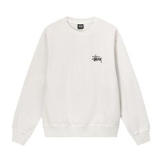 Толстовка Stussy Basic Pigment Dyed Crew &apos;Natural&apos;, белый