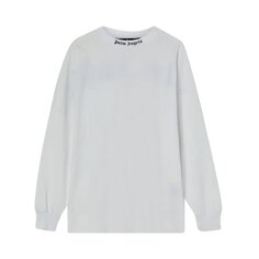 Лонгслив Palm Angels Classic Logo Over Tee Long-Sleeve &apos;White/Black&apos;, белый