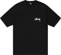 Футболка Stussy Club Crown Pigment Dyed Tee &apos;Black&apos;, черный