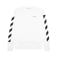 Лонгслив Off-White Diag Helvetica Skate Long-Sleeve Tee &apos;White/Black&apos;, белый