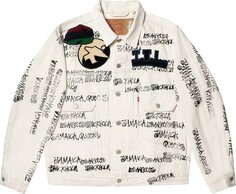 Куртка Stussy x Denim Tears x Our Legacy TTL Denim Jacket &apos;White&apos;, белый