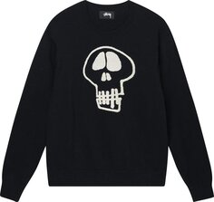 Свитер Stussy Skull Sweater &apos;Black&apos;, черный
