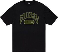 Футболка Stussy Crew Tee &apos;Black&apos;, черный