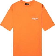 Футболка Balenciaga Large Fit T-Shirt &apos;Fluo Orange&apos;, оранжевый