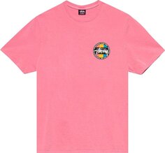 Футболка Stussy Classic Dot Pigment Dyed Tee &apos;Pink&apos;, розовый