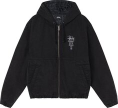 Куртка Stussy Canvas Insulated Work Jacket &apos;Black&apos;, черный