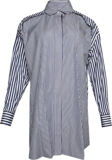 Платье Sacai Cotton Poplin Dress &apos;Navy Stripe&apos;, синий