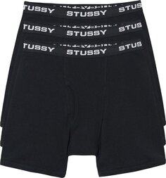 Боксеры Stussy Boxer Briefs (3 Pack) &apos;Black&apos;, черный