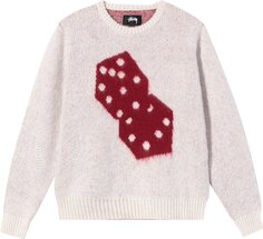Свитер Stussy Dice Mohair Sweater &apos;Bone&apos;, кремовый