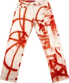 Джинсы Supreme x Christopher Wool Regular Jean &apos;Red&apos;, красный