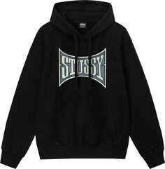 Худи Stussy Champion Pigment Dyed Hoodie Black, синий