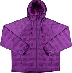 Куртка Supreme Logo Ripstop Hooded Track Jacket Purple, фиолетовый