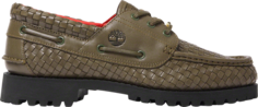 Кроссовки Supreme x 3-Eye Classic Lug Olive Woven Leather, зеленый Timberland