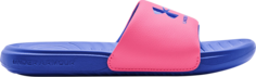 Сандалии Under Armour Ansa Fixed Slide GS Pink Punk Versa Blue, розовый