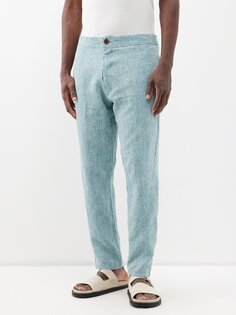 Льняные брюки Marané, синий