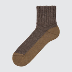 Мужские носки Uniqlo HEATTECH зимние, темно-коричневый