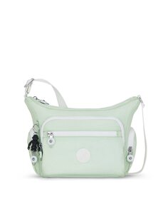 Женская сумка через плечо водного зеленого цвета на молнии Kipling, зеленый