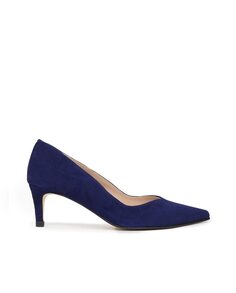 Женские замшевые кожаные туфли темно-синего цвета Paco Gil, темно-синий