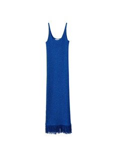 Вязанное платье Mango Jaia, синий
