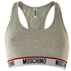 Бюстгальтер без косточек Moschino, серый